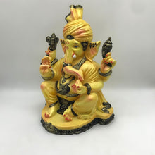 Load image into Gallery viewer, Ganesh Ganesha Ganpati Ganapati Hindu God Hindu God Ganesh fiber idol,FancyYellow