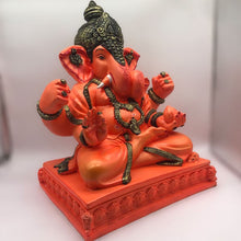 Load image into Gallery viewer, Ganesh Ganesha Ganpati Ganapati Hindu God Ganesh fiber idol