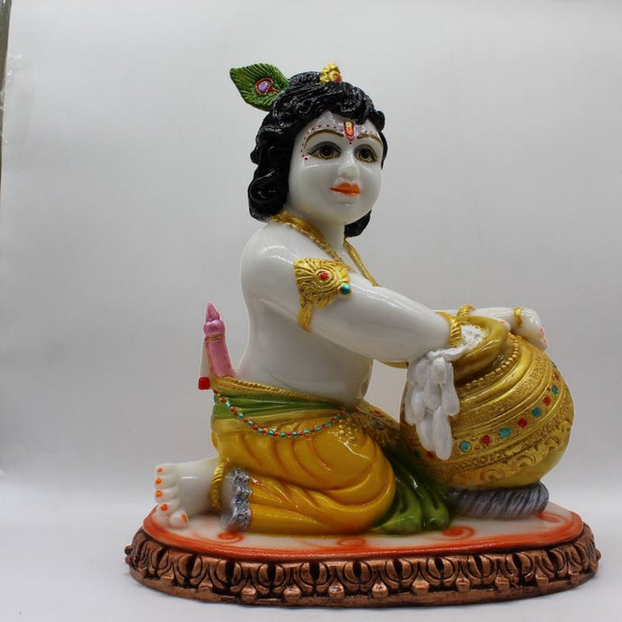 Indian Fiber Lord Krishna Statue for Home & office decor, temple, diwali Pooja