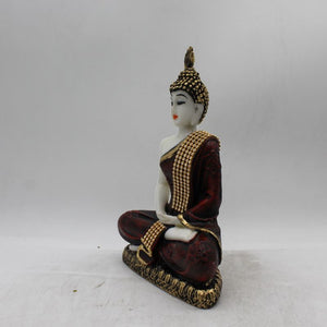 Buddha Sitting Medium,showpiece Decorative Statue Figurine God GiftWhite