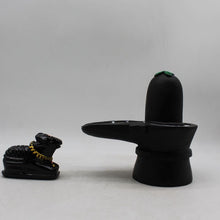 Load image into Gallery viewer, Shivling,Shiva Ling,Shiv Lingum,Shankar shivling with Black Nandi Black