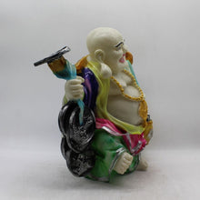 Load image into Gallery viewer, Lucky Laughing Buddha,statue,Happy sitting,showpeace,luckey man,Happy man White