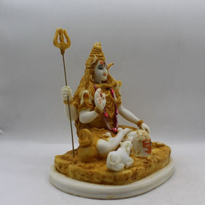 God Shiva,siva,Shankar,Mahadev,Sambhu, Bholenath statue Hindu God idol White