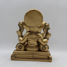 Load image into Gallery viewer, Ganesh Ganesha Ganpati Ganapati Hindu God Hindu God Ganesh fiber idolGold