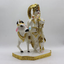 Load image into Gallery viewer, Indian Fiber Lord Krishna Statue for Home &amp; office decor, temple, diwali Pooja