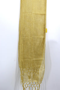 Men's Silk Crush Dupatta - Stole Chunni For Sherwani - Non Stretch size 26 x 250 cm - Stretched size 44 x 250 cm