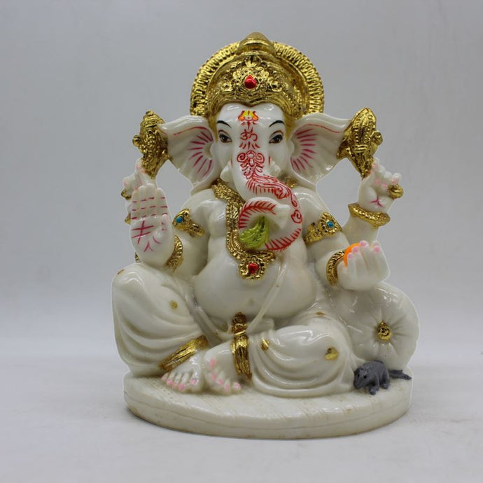 Indian Lord Ganesha Statue for Home & office decor, temple, diwali Pooja,Sitting statue of lord Ganesha