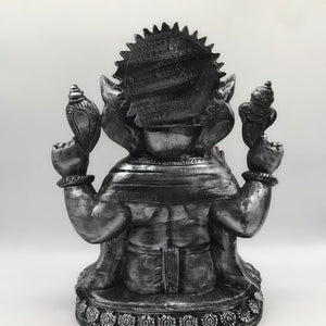 Ganesh Ganesha Ganpati Ganapati Hindu God Hindu God Ganesh fiber idol Silver