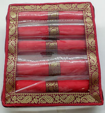 Load image into Gallery viewer, 5 Roll Bangle Bracelet Cover Bag INDIAN Chudi Kangan Watch Travel Cases Storage