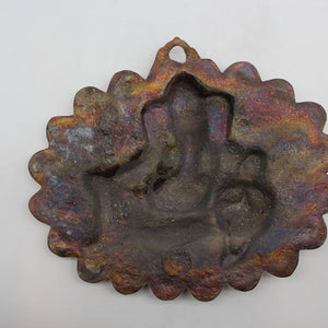 Lord Ganesha Wall Hanging -For Home Decor, Housewarming Gift, Hindu God of Luck..Metal Lord Ganesha Frame Wall Hanging Showpiece