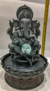 Ganesh Water Fountain Ganesha Zen Meditation Indoor Waterfall  Rolling Ball