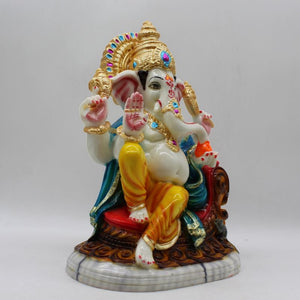 Indian Lord Ganesha Statue for Home & office decor, temple, diwali Pooja,Sitting statue of lord Ganesha