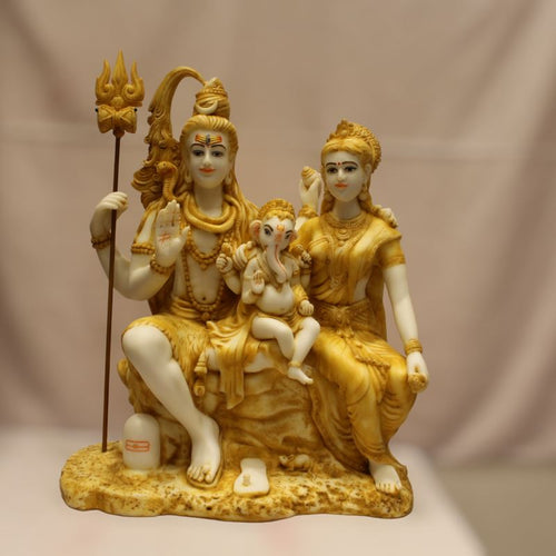 God Shiva,siva,Shankar,Mahadev,Sambhu, Bholenath, Shiv Family idolWhite