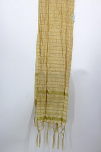 Men's Silk Crush Dupatta - Stole Chunni For Sherwani - Non Stretch size 26 x 250 cm - Stretched size 44 x 250 cm