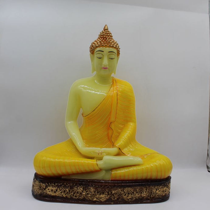 Buddha buddh buddha sitting medium Showpiece Glow in Dark