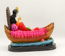Load image into Gallery viewer, Lord Krishna and radha Hindu God Statue Idol, Sitting statue of lord Krishna and Radha, RADHA KRISHNA GOPALA HARE ANTIQUE MINI STATUE HINDU POOJA TEMPLE