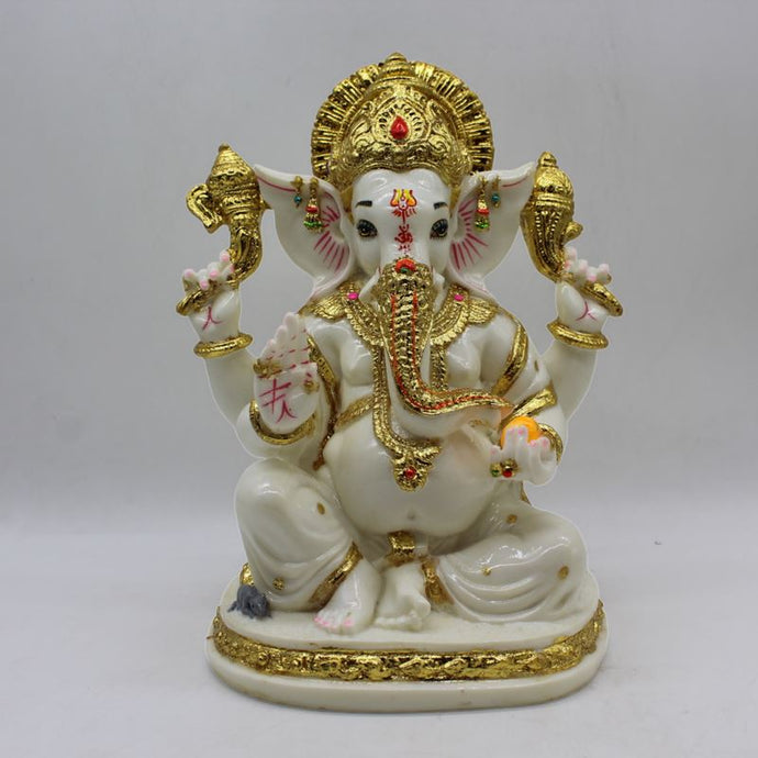 Indian Lord Ganesha Statue for Home & office decor, temple, diwali Pooja,Sitting statue of lord Ganesha