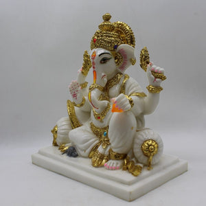 Indian Lord Ganesha Statue for Home & office decor, temple, diwali Pooja,Sitting statue of lord Ganesha