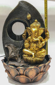 Ganesh Water Fountain Ganesha Zen Meditation Indoor Waterfall