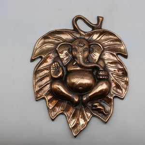 Lord Ganesha Wall Hanging -For Home Decor, Housewarming Gift, Hindu God of Luck..Metal Lord Ganesha Frame Wall Hanging Showpiece
