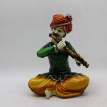 Load image into Gallery viewer, Rajasthani boy,Rajasthani man,Musician man Rajasthani statue, idol Green color