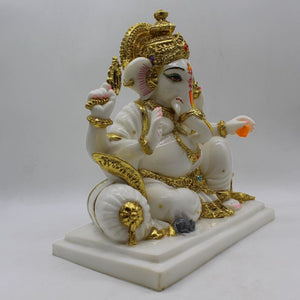 Indian Lord Ganesha Statue for Home & office decor, temple, diwali Pooja,Sitting statue of lord Ganesha