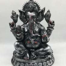 Load image into Gallery viewer, Ganesh Ganesha Ganpati Ganapati Hindu God Hindu God Ganesh fiber idol Silver