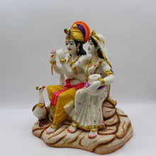 Load image into Gallery viewer, Indian Fiber Lord Radha Krishna Statue for Home &amp; office decor, temple, diwali Pooja