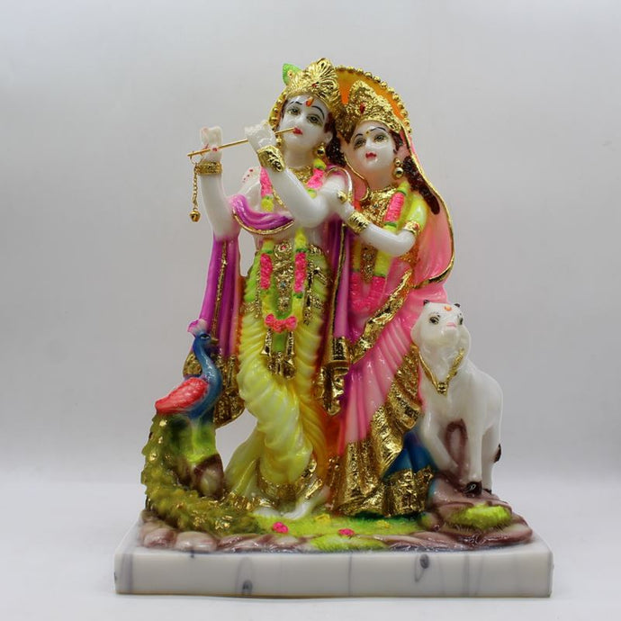 Indian Fiber Lord Radha Krishna Statue for Home & office decor, temple, diwali Pooja