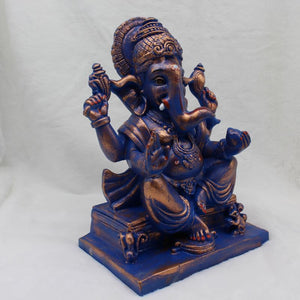 Ganesh Ganesha Ganpati Ganapati Hindu God Hindu God Ganesh fiber idol Purple