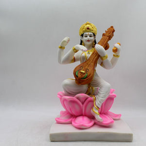 Saraswati mata God of Education Knowledge,Saraswati statue Idol Glow in Dark