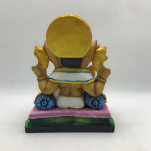 Load image into Gallery viewer, Ganesh Ganesha Ganpati Ganapati Hindu God Ganesh fiber idol Brown White