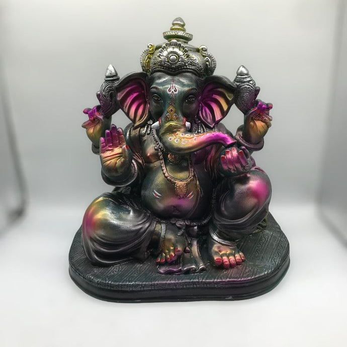 Ganesh Ganesha Ganpati Ganapati Hindu God Hindu God Ganesh fiber idol Multi Color