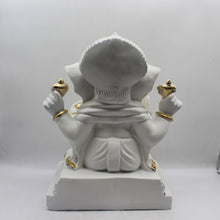 Load image into Gallery viewer, Ganesh Ganesha Ganpati Ganapati Hindu God Hindu God Ganesh fiber idolWhite