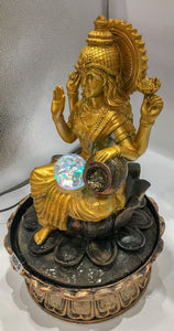 Laxmi Water Fountain Pacific Giftware Sacred Hindu Goddess Lakshmi