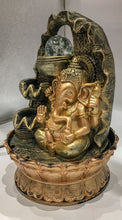 Load image into Gallery viewer, Buddha Water Fountain GREY Buddha with LED Light Indoor Water Fountain