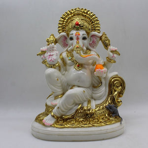 Indian Lord Ganesha Statue for Home & office decor, temple, diwali Pooja,Sitting statue of lord Ganesha