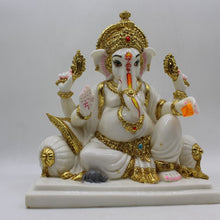 Load image into Gallery viewer, Indian Lord Ganesha Statue for Home &amp; office decor, temple, diwali Pooja,Sitting statue of lord Ganesha