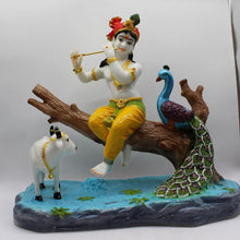 Load image into Gallery viewer, Indian Fiber Lord Krishna Statue for Home &amp; office decor, temple, diwali Pooja