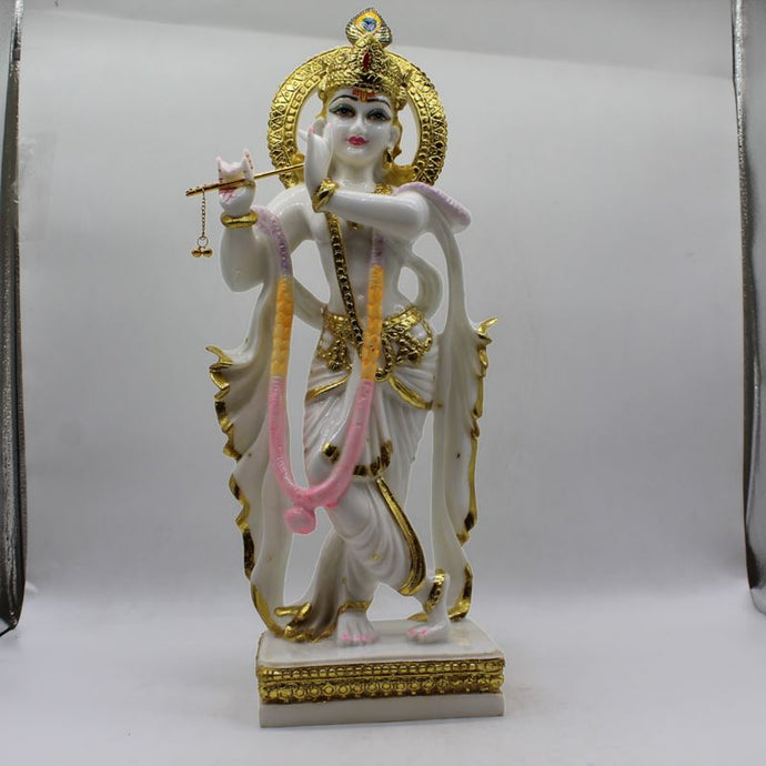 Indian Fiber Lord Krishna Statue for Home & office decor, temple, diwali Pooja