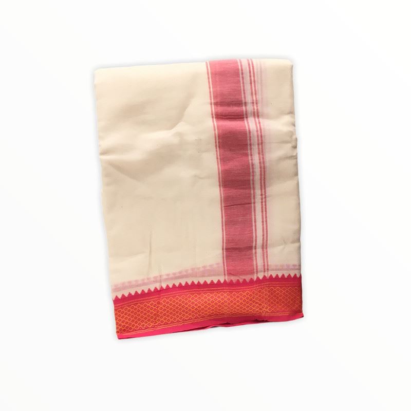 Men's Traditional Veshti / Dhoti / Vasti with Angavastram