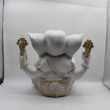 Load image into Gallery viewer, Ganesh Ganesha Ganpati Ganapati Hindu God Hindu God Ganesh fiber idolWhite