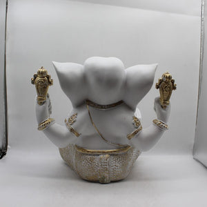 Ganesh Ganesha Ganpati Ganapati Hindu God Hindu God Ganesh fiber idolWhite