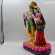 Load image into Gallery viewer, Indian Fiber Lord Radha Krishna Statue for Home &amp; office decor, temple, diwali Pooja
