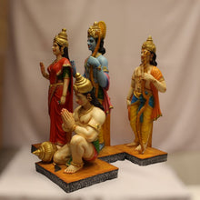 Load image into Gallery viewer, Ram Darbar, Ram Family, Ram,Sita,Laxman,Lakshman,Hanuman idol, statueMulti color