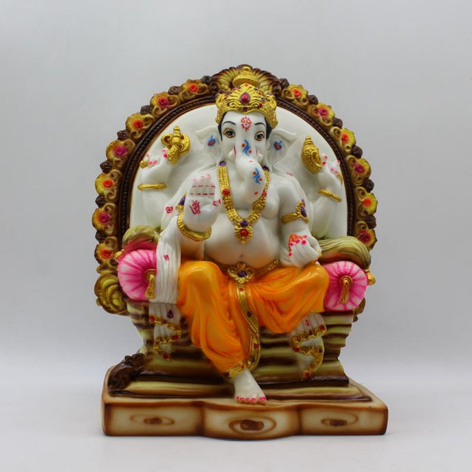 Indian Lord Ganesha Statue for Home & office decor, temple, diwali Pooja,Sitting statue of lord Ganesha