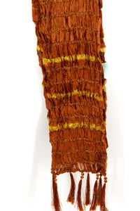 Men's Silk Crush Dupatta - Stole Chunni For Sherwani - Non Stretch size 26 x 250 cm - Stretched size 44 x 250 cm