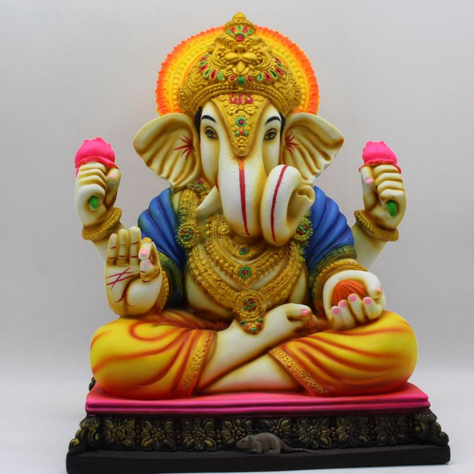 Indian Lord Ganesha Statue for Home & office decor, temple, diwali Pooja,Sitting statue of lord Ganesha