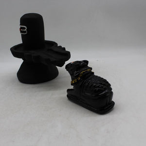 Shivling,Shiva Ling,Shiv Lingum,Shankar shivling with Black Nandi Black