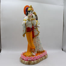 Load image into Gallery viewer, Indian Fiber Lord Radha Krishna Statue for Home &amp; office decor, temple, diwali Pooja
